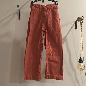 Free People Rust colored high waisted jeans